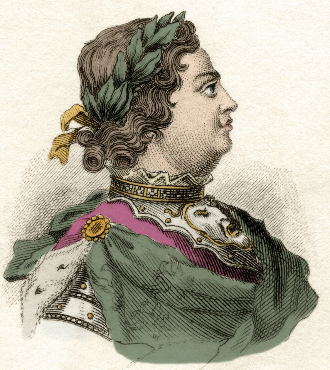 صورة للإمبراطور بطرس الأول (1672-1725) (صورة للإمبراطور بطرس الأول الأكبر). بواسطة فنان غير معروف