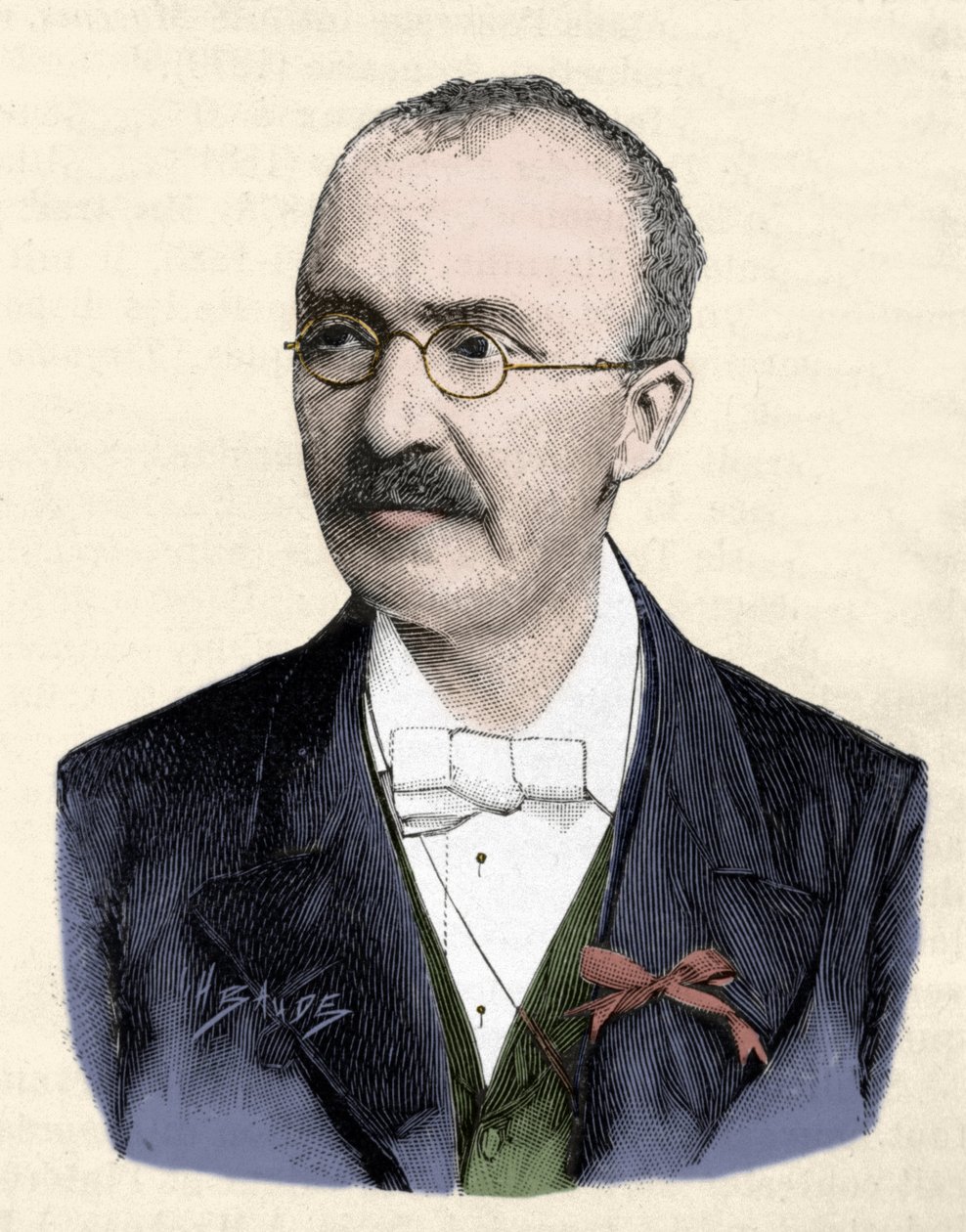 صورة لعالم الآثار الألماني هاينريش (هنري) شليمان (1822-1890). بواسطة فنان غير معروف