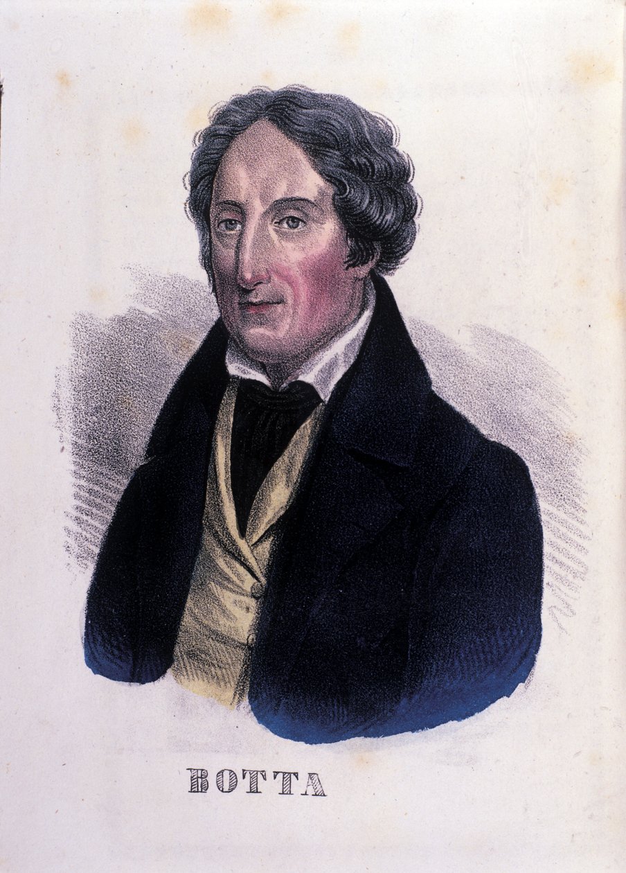 صورة للطبيب والسياسي الإيطالي كارلو بوتا (1766-1837). بواسطة فنان غير معروف