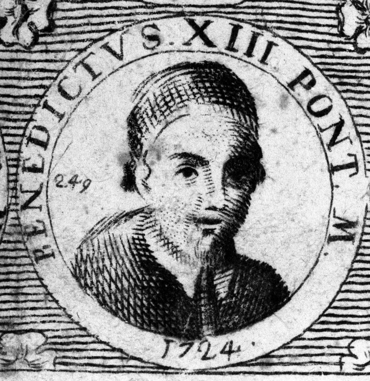 صورة للبابا (1724-1730) بنديكتوس الثالث عشر (1649-1730). بواسطة فنان غير معروف