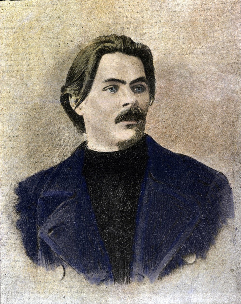 صورة للكاتب الروسي مكسيم جوركي (جوركيج) (1868 - 1936). بواسطة فنان غير معروف