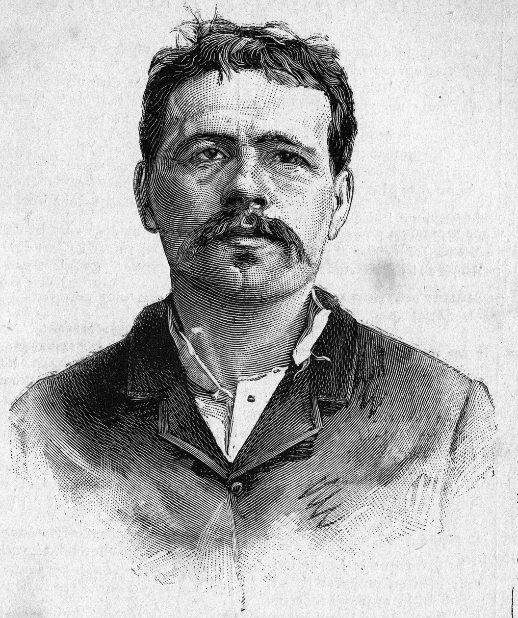 صورة للفوضوي فرانسوا كوينجستين ، المعروف باسم رافاشول (من اسم والدته) (1859 - 1892). بواسطة فنان غير معروف