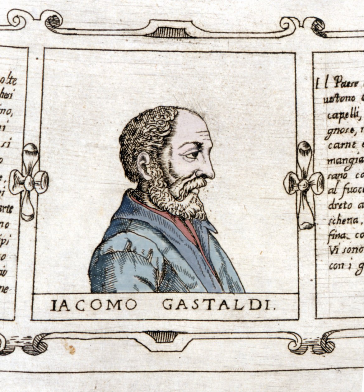 صورة لرسام الخرائط (الجغرافي) جياكومو غاستالدي (؟ - 1566). بواسطة فنان غير معروف