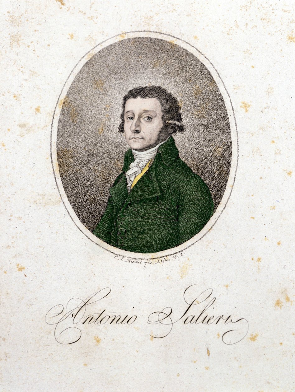 صورة للمؤلف أنطونيو ساليري (1750 - 1825). بواسطة فنان غير معروف