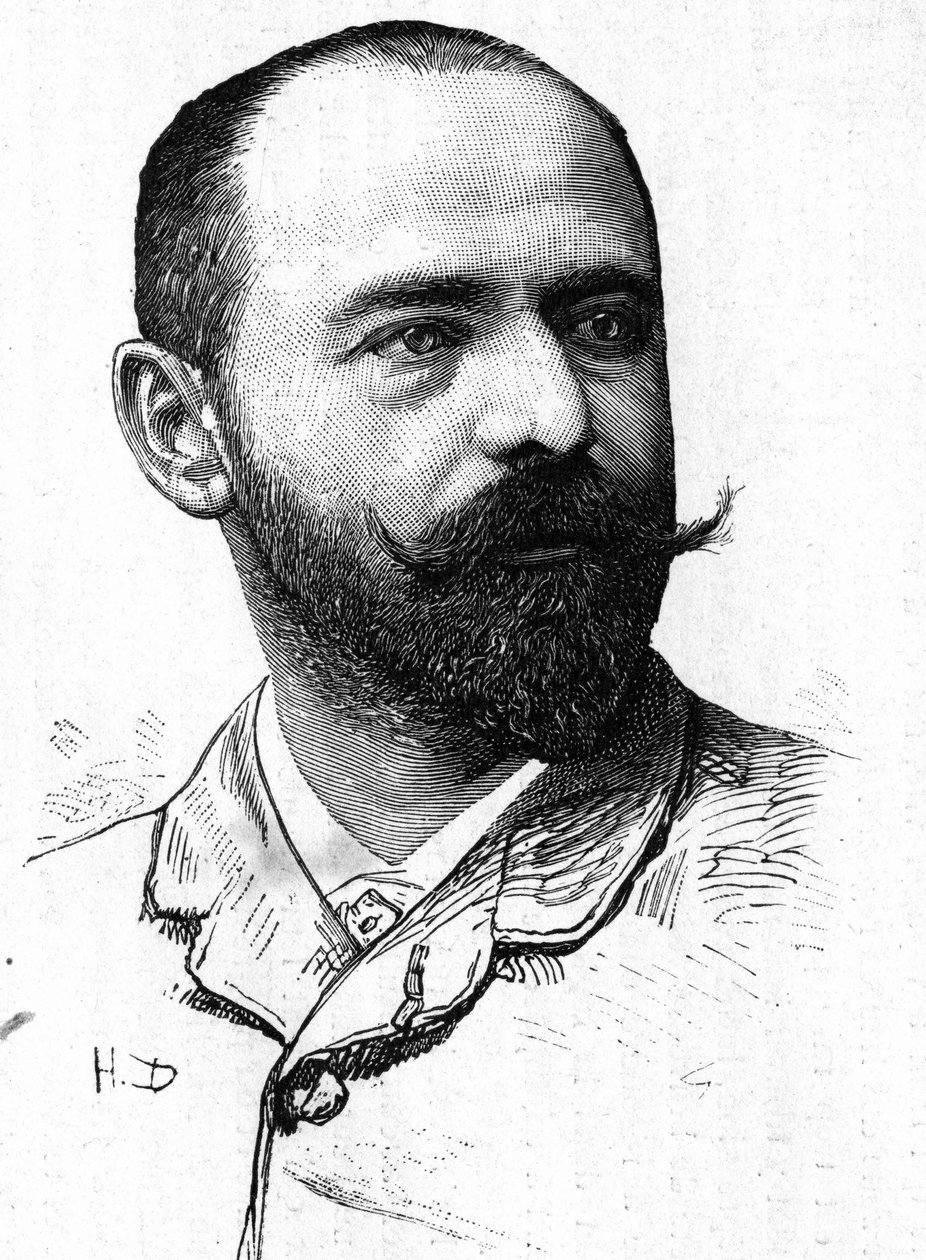 صورة شخصية للكاتب الدرامي ألفريد هينكين (1842-1887). بواسطة فنان غير معروف