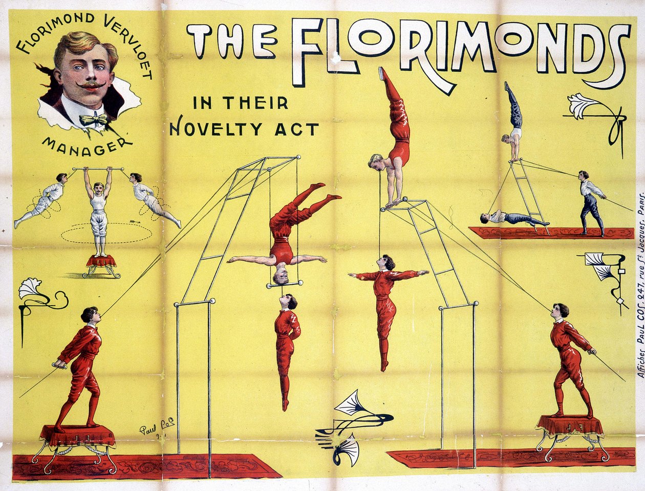 ملصق لعرض Florimonds ، شبه منحرفين بواسطة فنان غير معروف