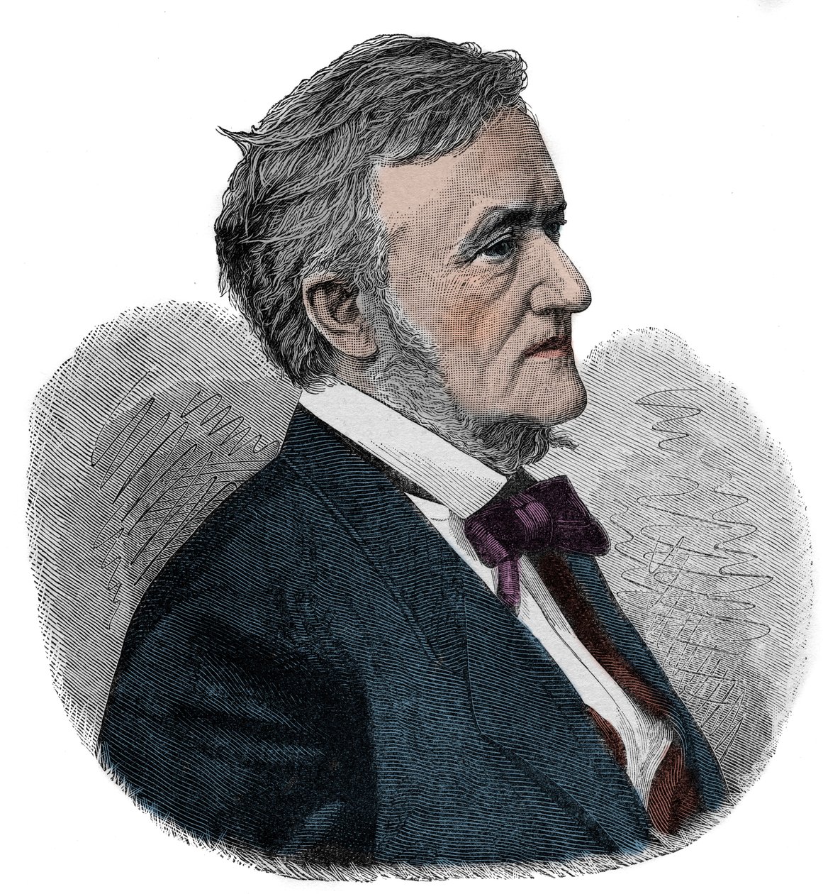 ريتشارد واجنر (1813-1883) ملحن إنجليزي - نقش بواسطة فنان غير معروف