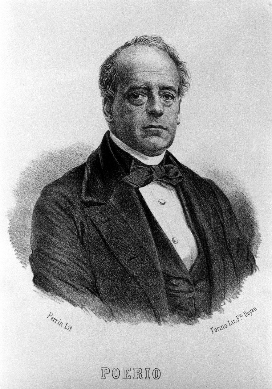 Risorgimento: صورة لكارلو بويريو (1803-1867) ، ثوري إيطالي. نقش القرن التاسع عشر. بواسطة فنان غير معروف