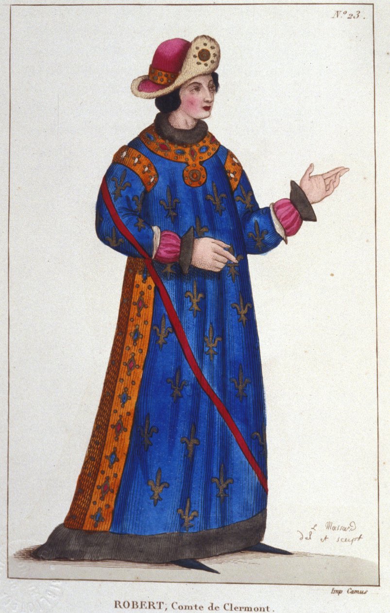 روبرت من فرنسا ، كونت كليرمون (1256-1318). أمير الكابتن. بواسطة فنان غير معروف