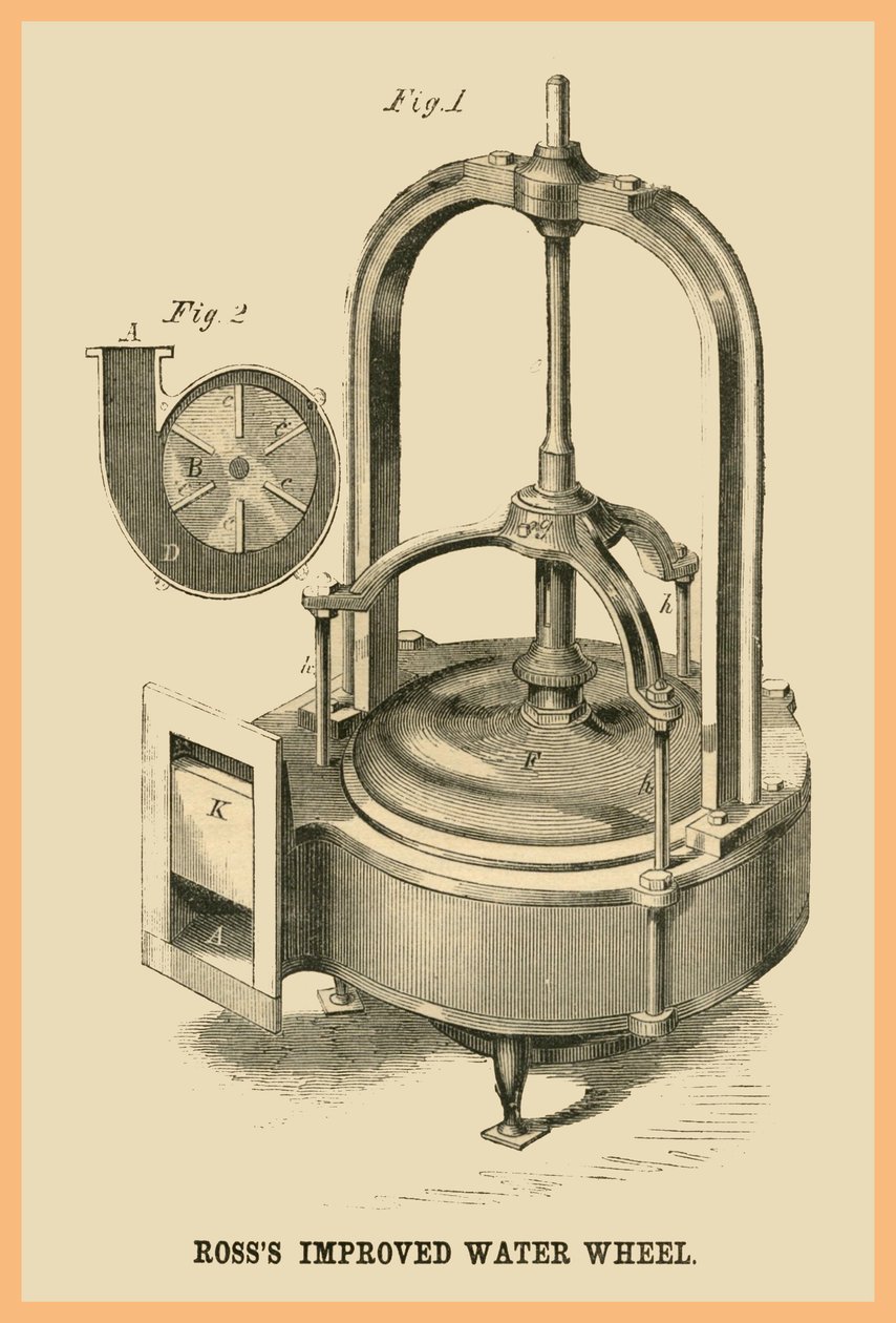 عجلة روس المائية المحسّنة بواسطة فنان غير معروف