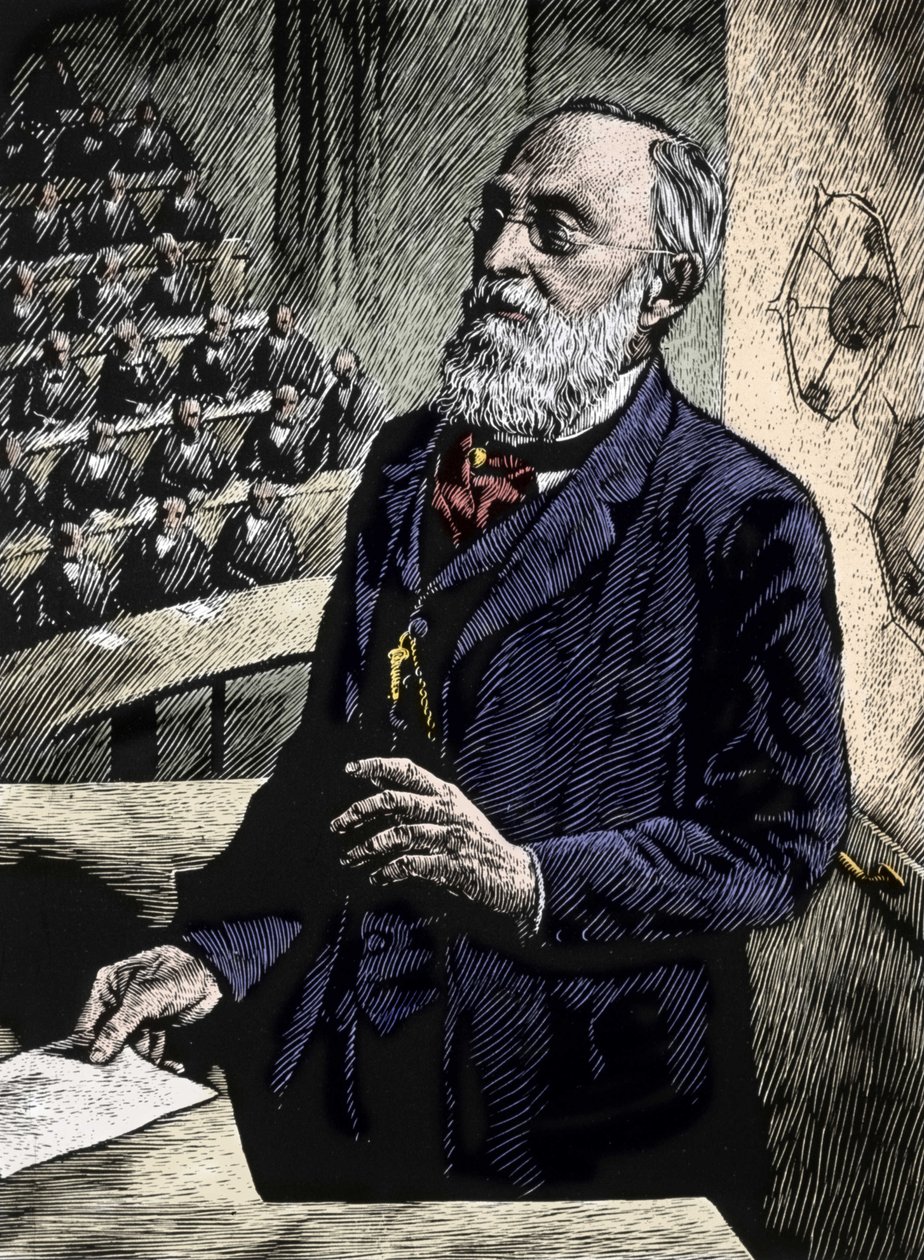 Rudolf Virchow (Virchov) (1821-1902) ، طبيب وسياسي ألماني. بواسطة فنان غير معروف