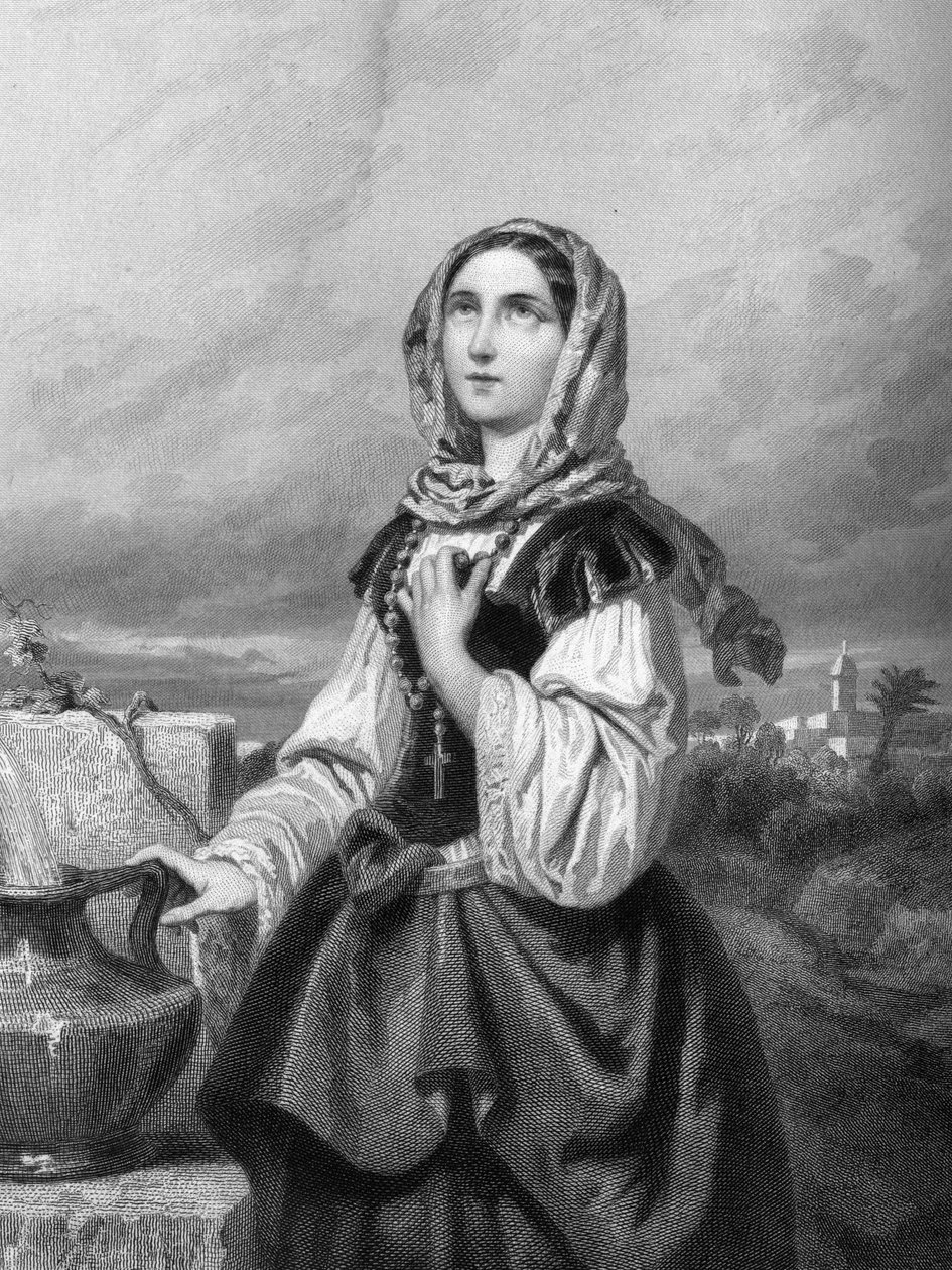 سانت روز من ليما العذراء (1586-1617) في "المرأة المقدسة" ". 1852 بواسطة فنان غير معروف