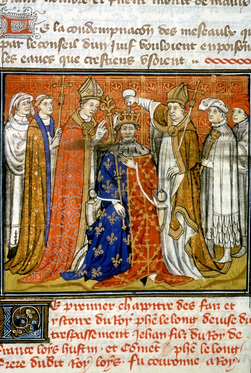 Sacre of Philip IV the Bel. مقدس فيليب الرابع بيل بواسطة فنان غير معروف