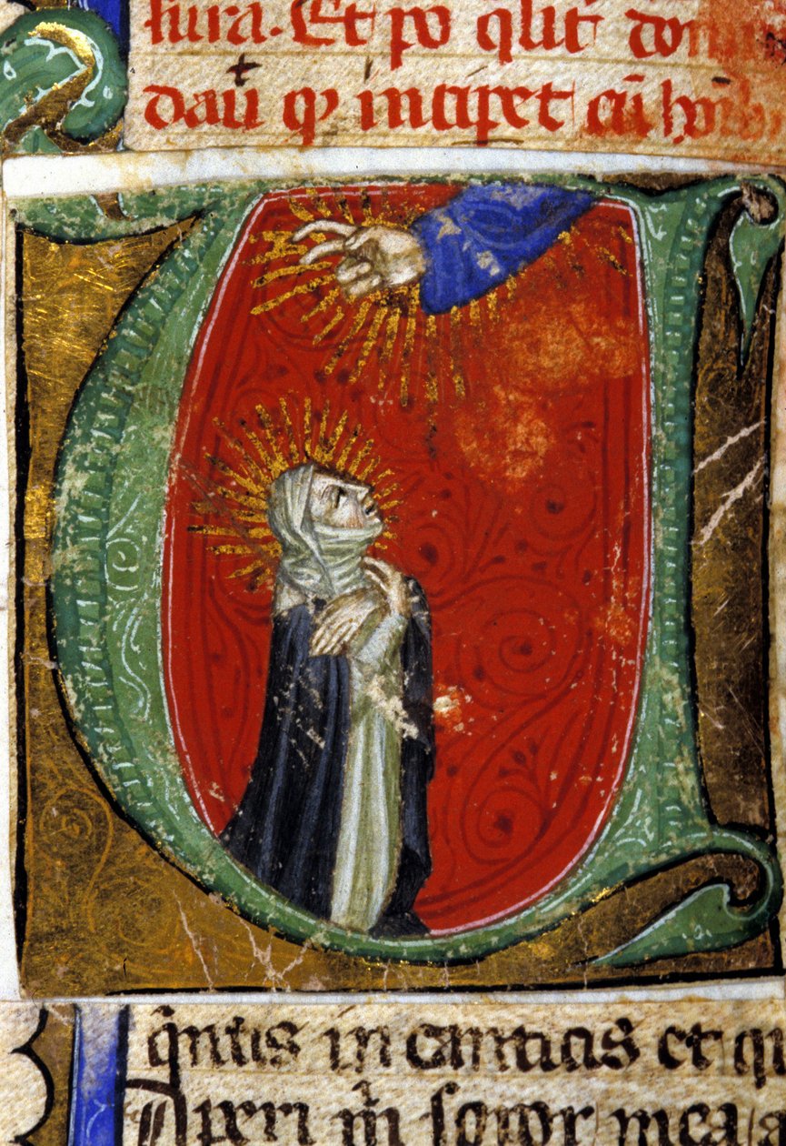 منمنمة القديسة كاثرين في سيينا (1347 - 1380) من القرن الخامس عشر. مكتبة Braidense الوطنية. ميلان بواسطة فنان غير معروف