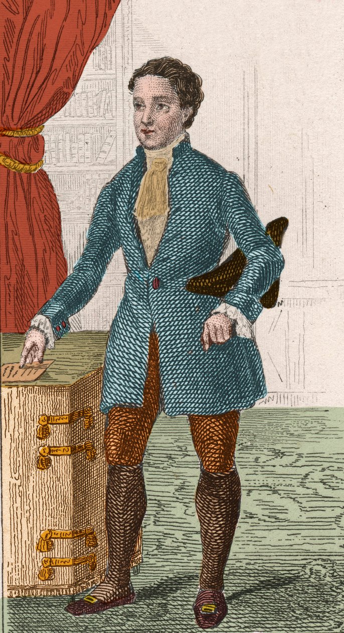 Siecle des Lumieres: صورة للكاتب والفيلسوف الفرنسي Denis Diderot (1713-1784). نقش من عام 1876. بواسطة فنان غير معروف