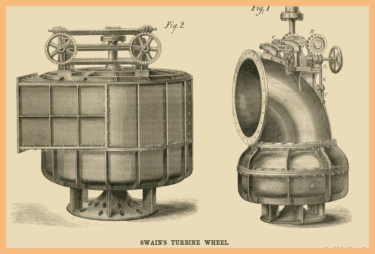 عجلة سوينز التوربينية بواسطة فنان غير معروف
