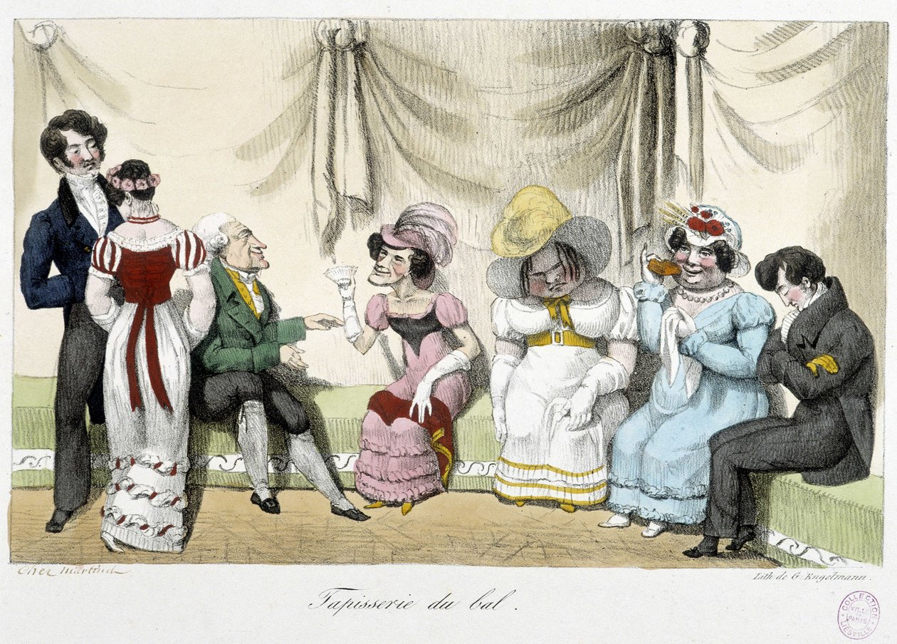نسيج دو بال - nd ، أوائل القرن التاسع عشر ، Carnavalet بواسطة فنان غير معروف