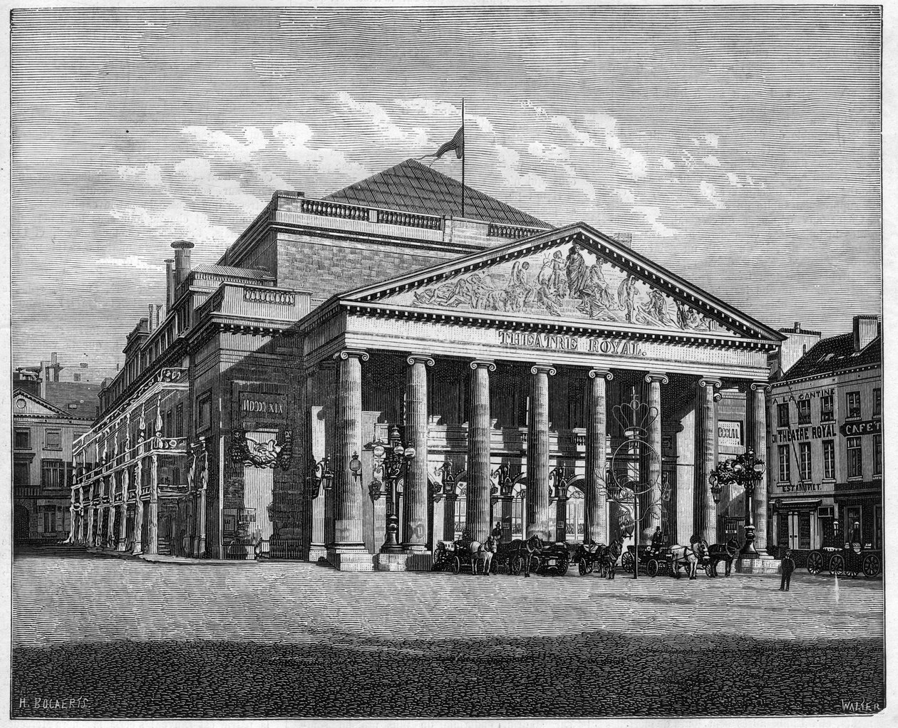 Teatre Royal de la Monnaie ، بروكسل ، بلجيكا بواسطة فنان غير معروف