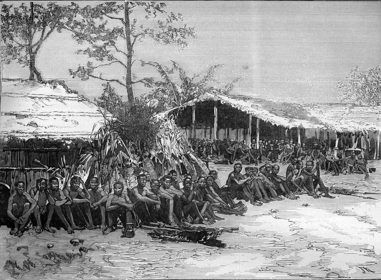 مهمة Brazza في غرب إفريقيا (Pietro Paolo Savorgnan di Brazza أو Pierre Paul Francois Camille Savorgnan de Brazza بواسطة فنان غير معروف