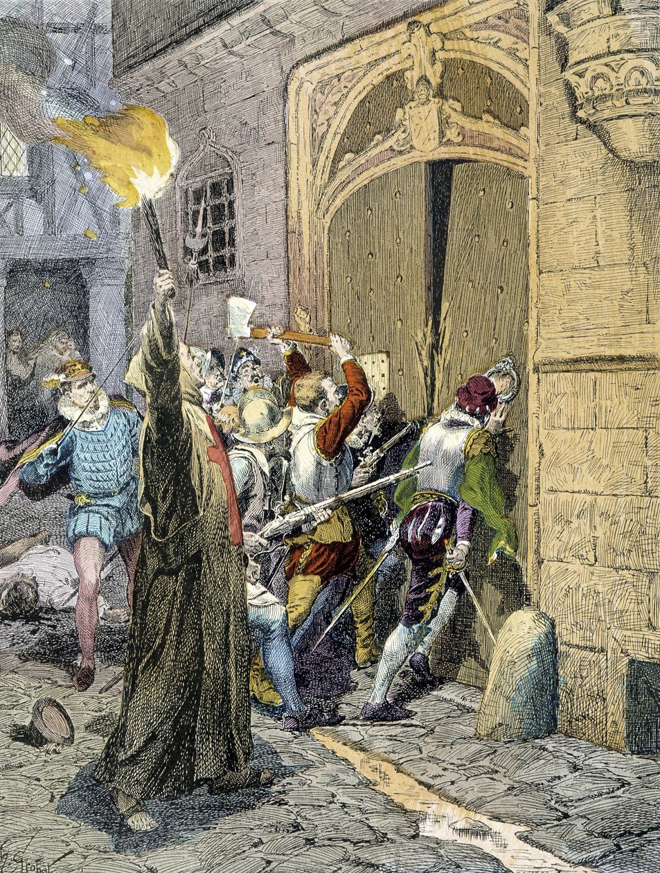 مذبحة القديس بارتيليمي (1572) بواسطة فنان غير معروف