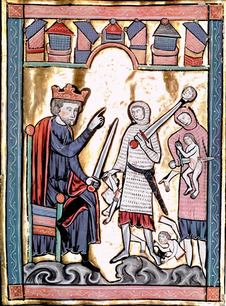 The Massacre of the Innocents Miniature taken from “Liber Psalmorum Cum Calendario” or “Psaltier à l