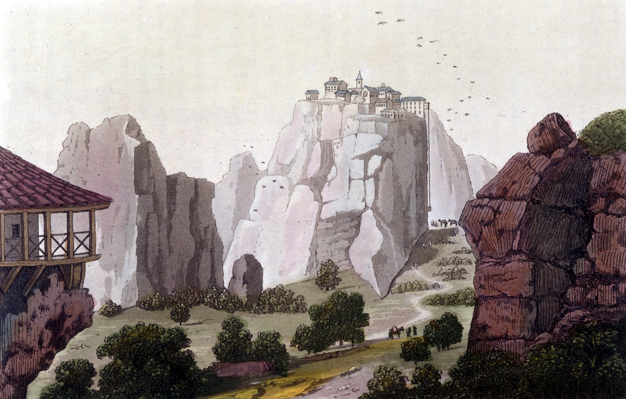 The Meteors in Greece عام 1810. in "" الزي القديم والحديث "بقلم Jules Ferrario ، محرر. ميلان بواسطة فنان غير معروف