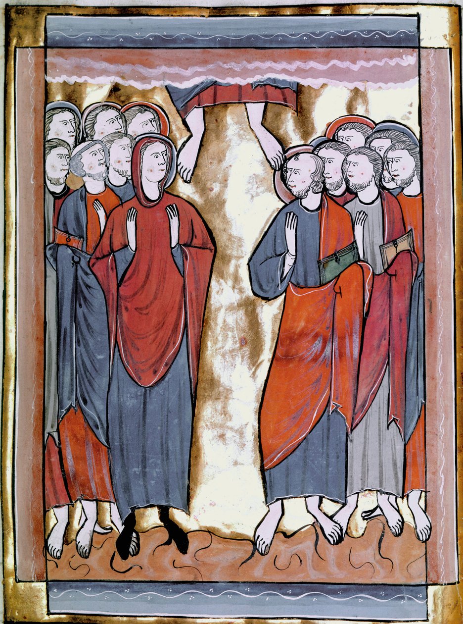 الصورة المصغرة مأخوذة من Ascension "تقويم Psalmoi um um" أو "Psaltir à l'usage de Paris" (السيدة ليبر 6) القرن الثالث عشر. رونين ، مكتبة بواسطة فنان غير معروف