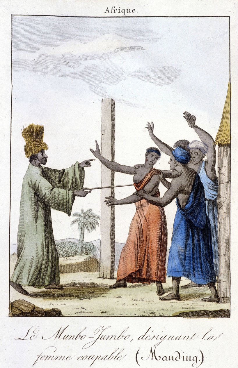 The Munbo-Jumbo ، تحديد المرأة المذنبة (ماندينغ) بواسطة فنان غير معروف