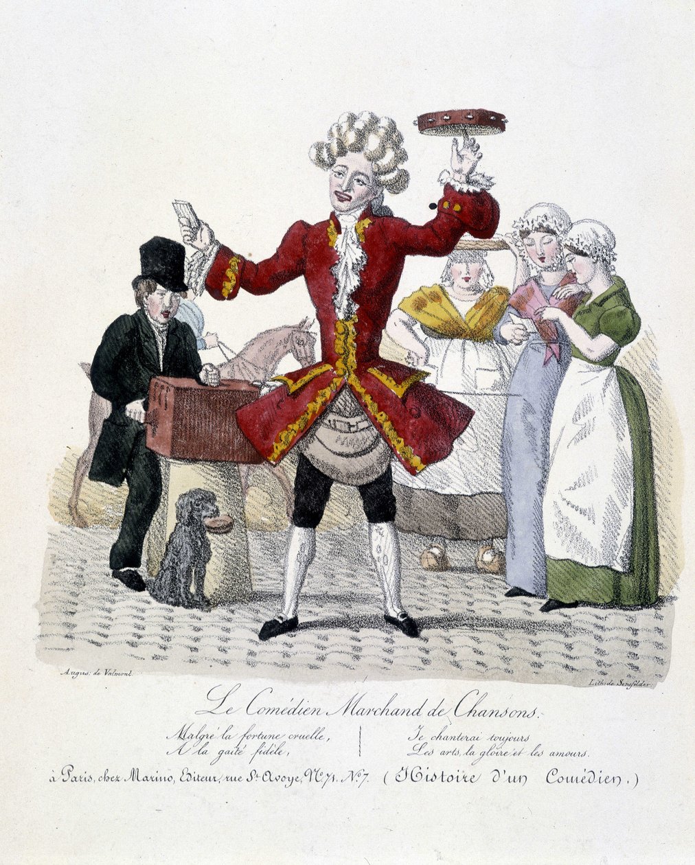 الممثل الكوميدي سونغ ميرشانت ، ج. 1820 بواسطة فنان غير معروف