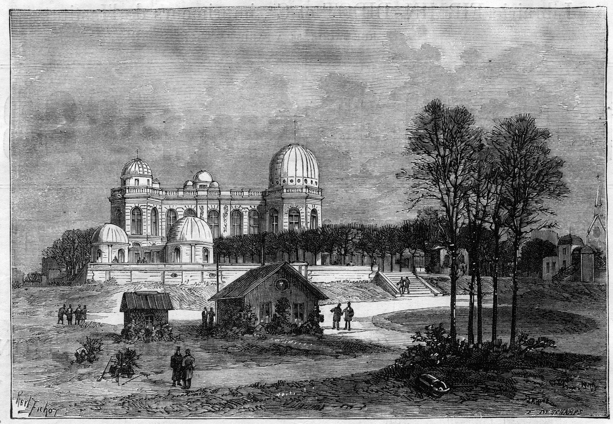 تم توسيع مرصد باريس عام 1883 بواسطة فنان غير معروف