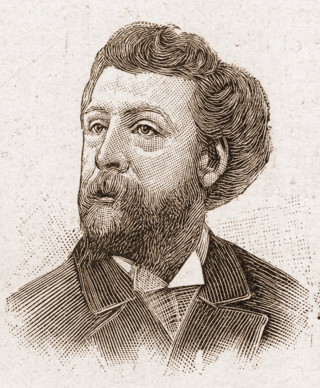 أعضاء أكاديمية Francaise عام 1895: صورة لإدوارد بيليرون (1834-1899) ، شاعر وكاتب مسرحي فرنسي. بواسطة فنان غير معروف