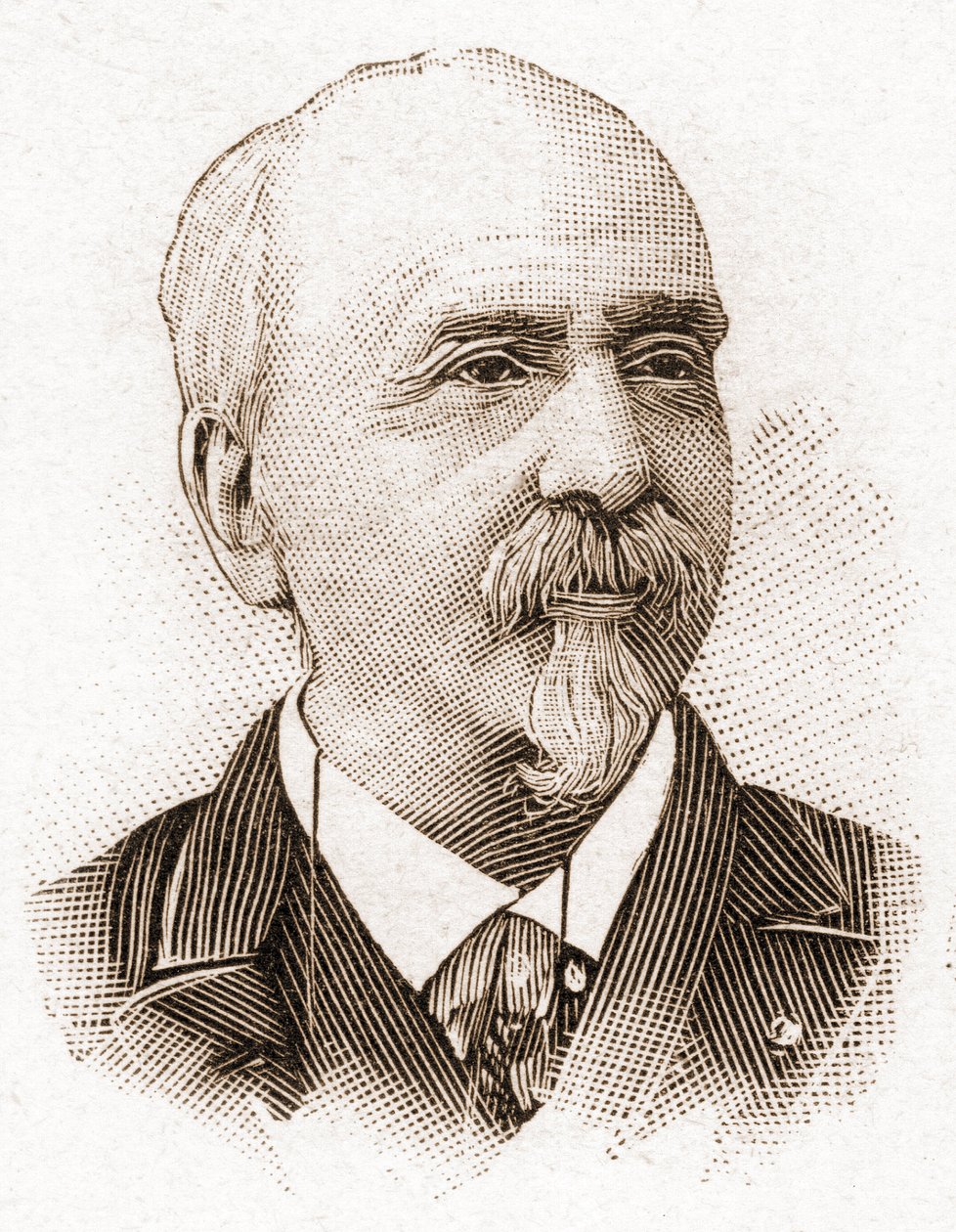 أعضاء أكاديمية Francaise عام 1895: صورة لفيكتور شربوليز (1829-1899) ، روائي ، كاتب مسرحي ، كاتب مقالات ، ناقد أدبي فرنسي. بواسطة فنان غير معروف