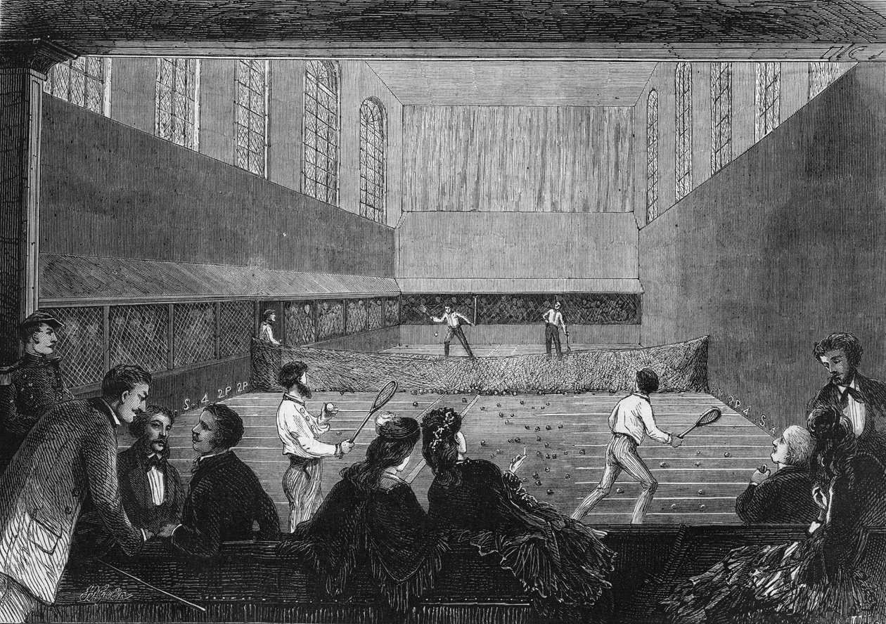 غرفة ألعاب النخيل على شرفة Tuileries في باريس عام 1873. بواسطة فنان غير معروف