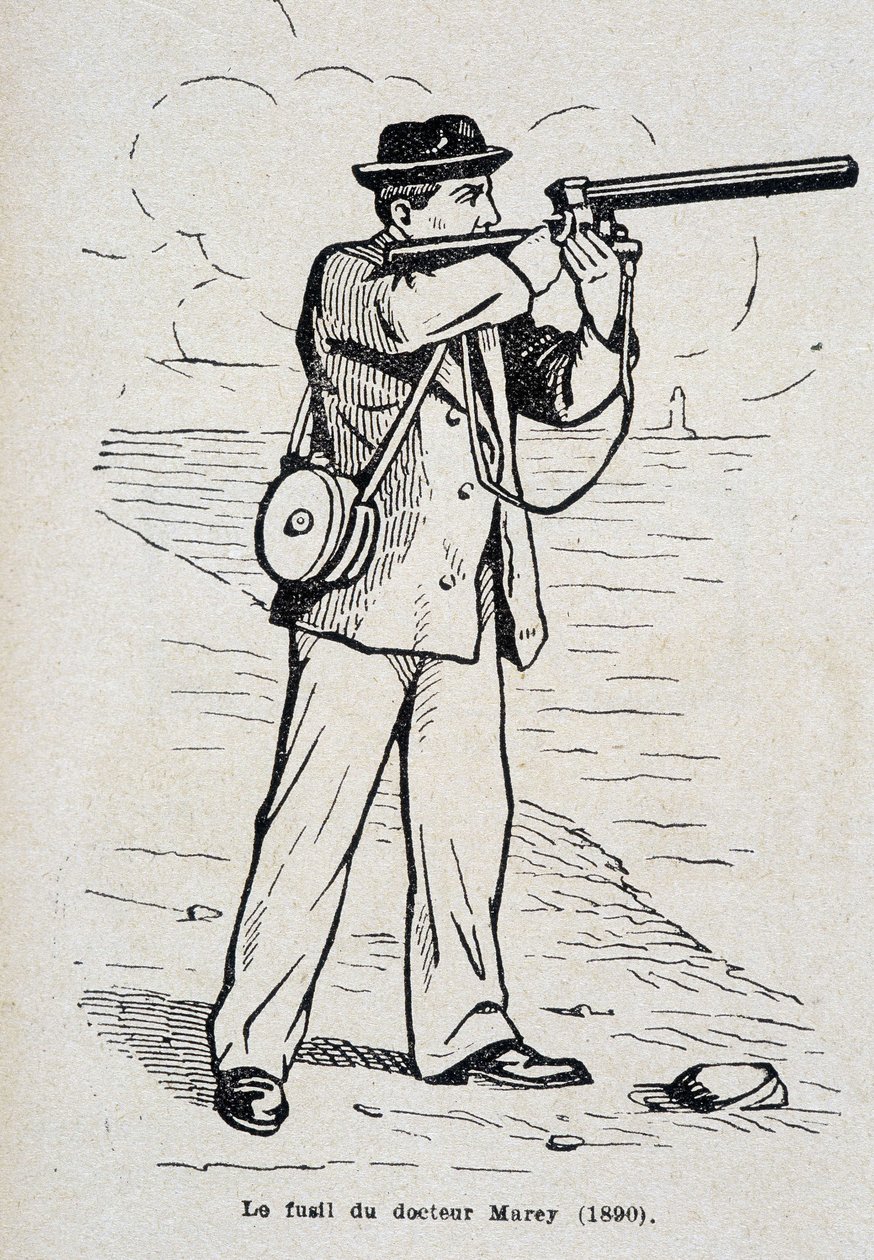 بندقية الدكتور إتيان جول (إتيان جول) ماري (1890) بواسطة فنان غير معروف