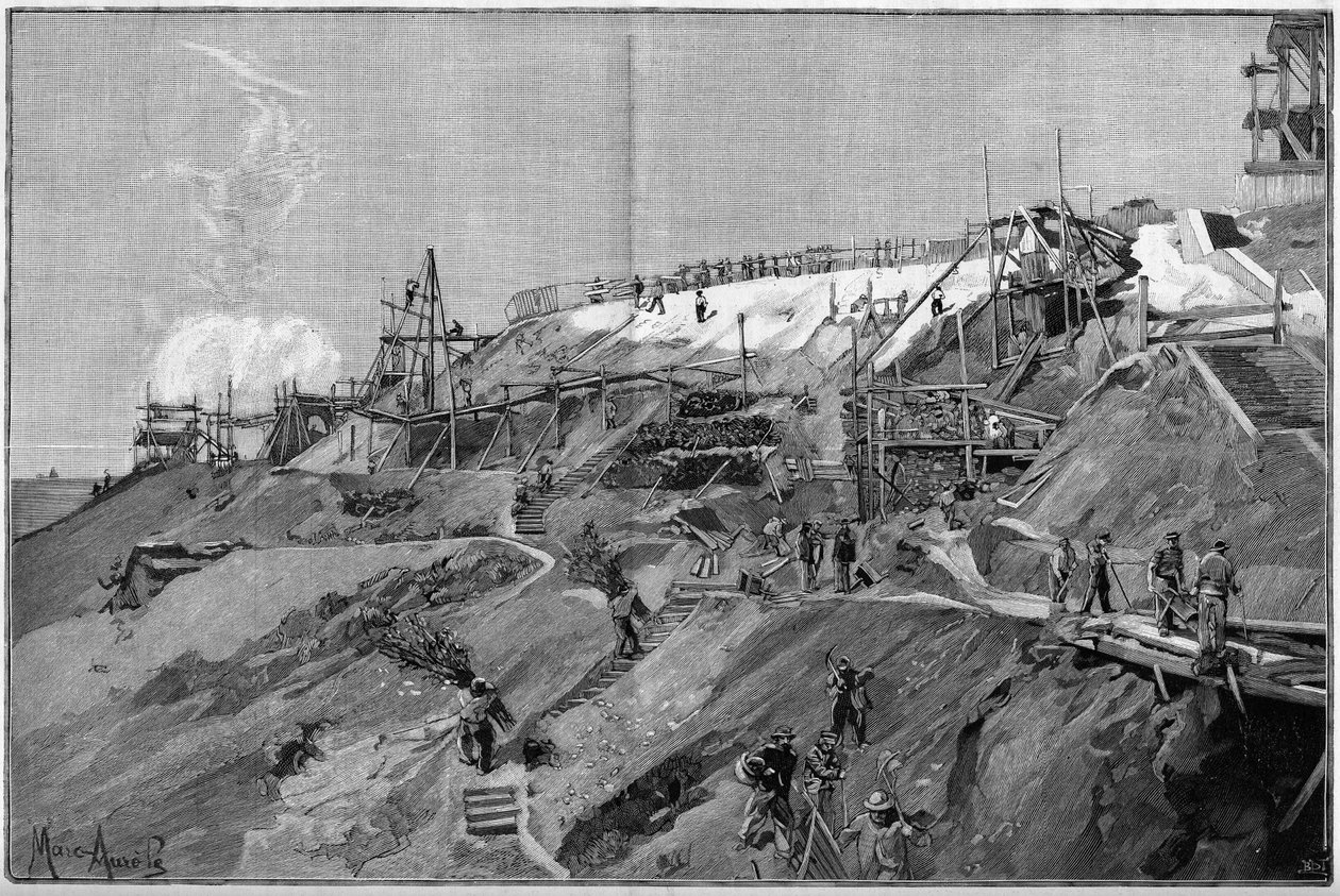 الجنوب يدعم أعمال مونمارتر في باريس عام 1887. بواسطة فنان غير معروف