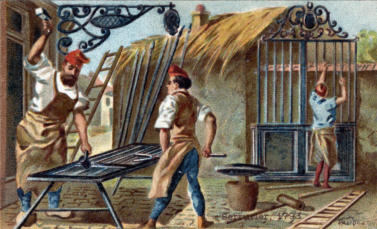 تجارة الأقفال عام 1793. بواسطة فنان غير معروف