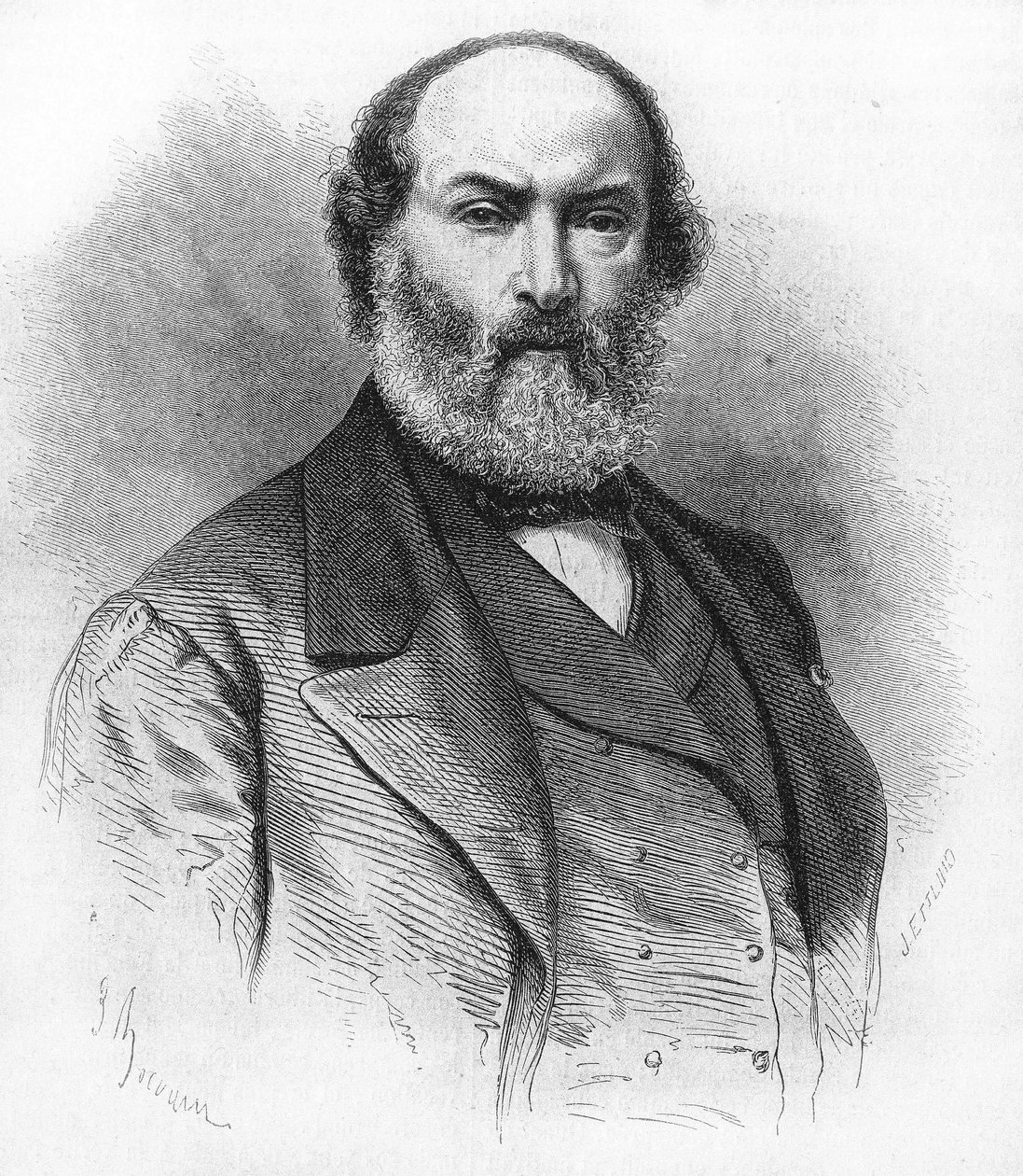 تيودور روسو (1812-1867) ، رسام فرنسي. بواسطة فنان غير معروف