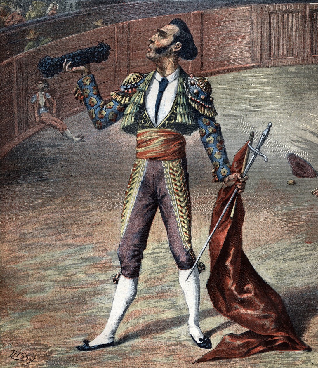 زي Toreador في عام 1892. بواسطة فنان غير معروف