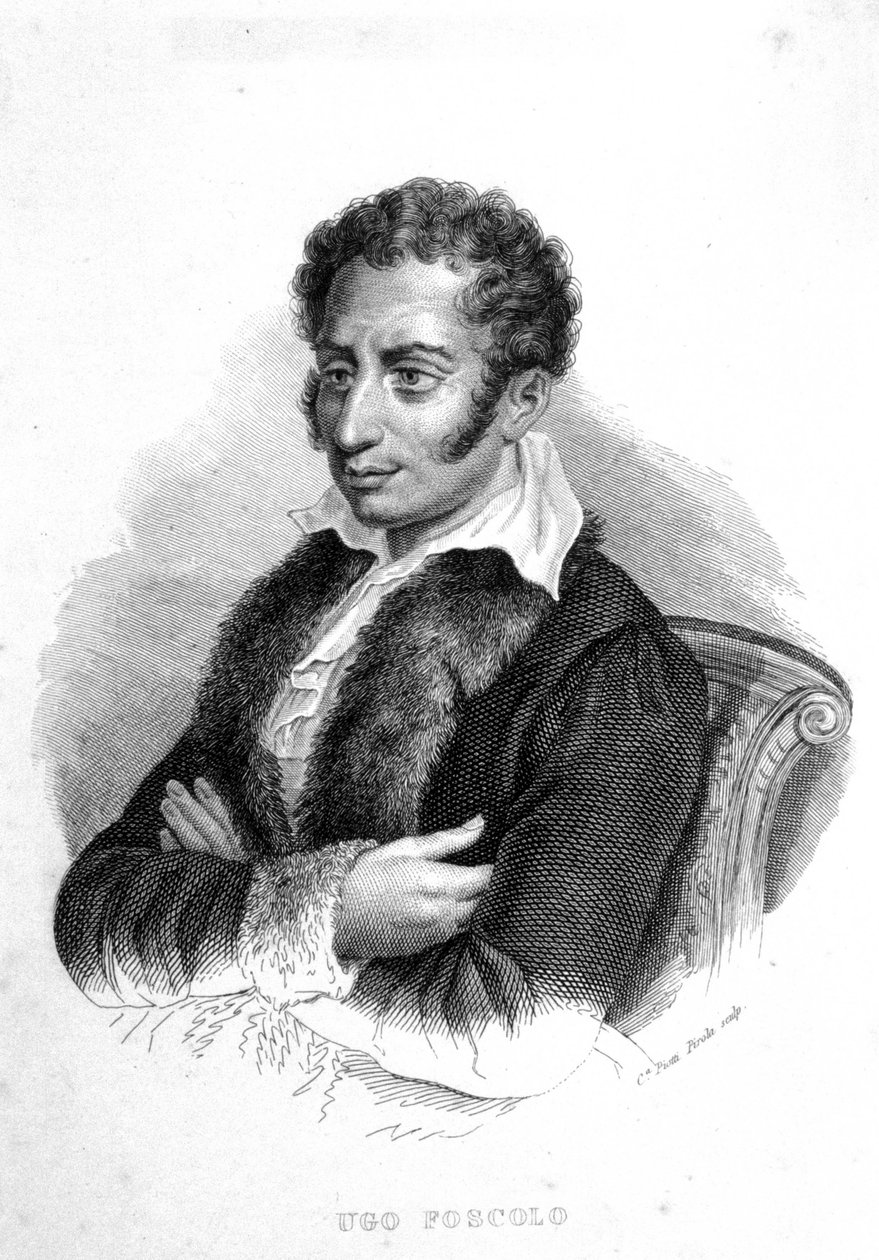 أوغو فوسكولو (1778-1827) ، شاعر وروائي إيطالي بواسطة فنان غير معروف