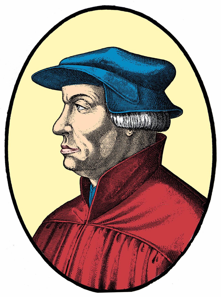 أولريش أو هولدريش زوينجلي (1484-1531) ، مصلح ديني سويسري. بواسطة فنان غير معروف