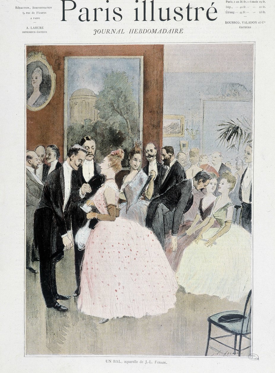 كرة - في "Paris Illustrated" بواسطة فنان غير معروف