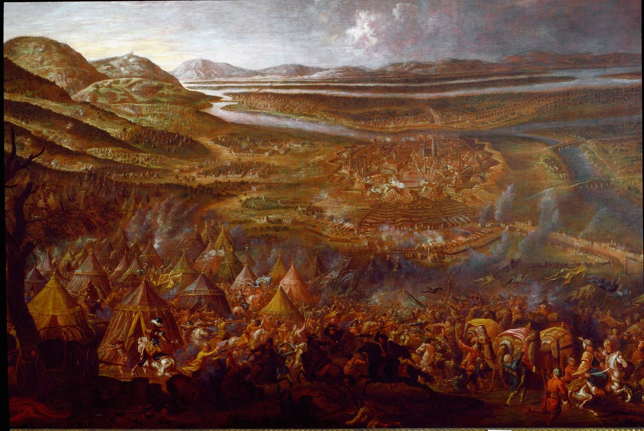 منظر لمعركة فيينا في 12/09/1683 على تل كاهلينبيرج (صورة بواسطة فنان غير معروف