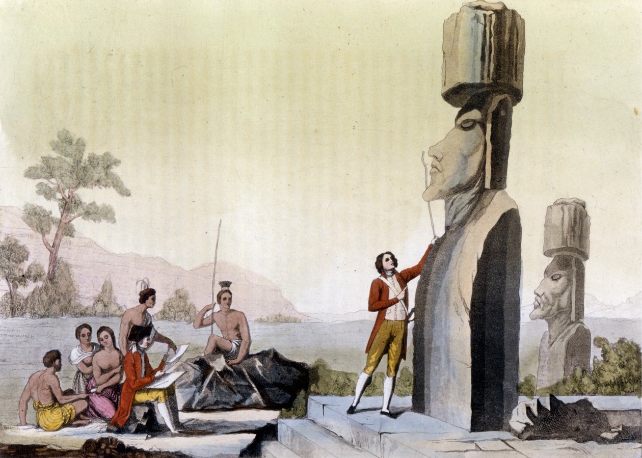 الغربيون (بما في ذلك جان فرانسوا غالوب ، كونت لا بيروز (جان فرانسوا لابيروس بواسطة فنان غير معروف