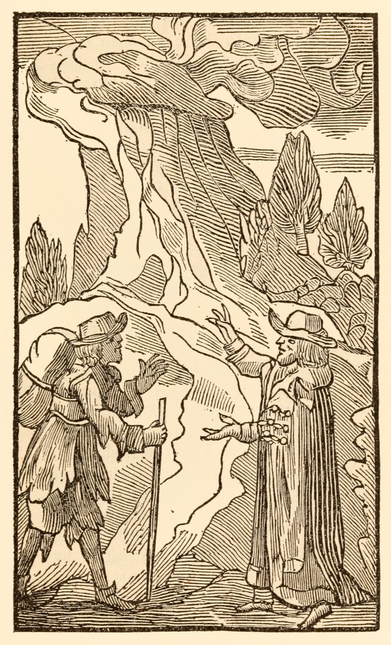 عندما يصغي المسيحيون إلى الإنسان الجسدي ... من تقدم الحجاج من هذا العالم ، إلى ما سيأتي به جون بونيان (1628-1688) يقترح السيد دنيوي وايزمان أن بإمكان المسيحي التخلص من عبئه في بواسطة غير معروف
