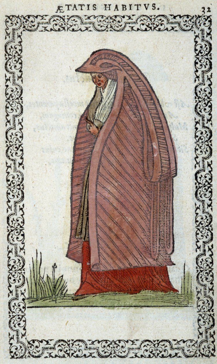 Woman of Baionne (Bayonne؟) - في "" Habits et éffigies "" لجين سولبيريوس بواسطة فنان غير معروف