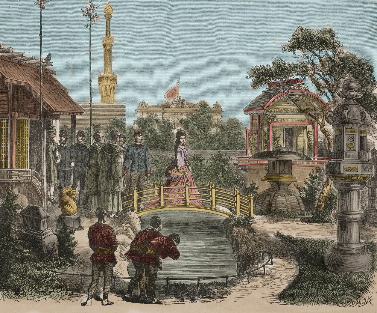 المعرض العالمي 1873 فيينا بالنمسا - معرض فيينا العالمي - فرانز جوزيف الأول النمساوي ( بواسطة فنان غير معروف
