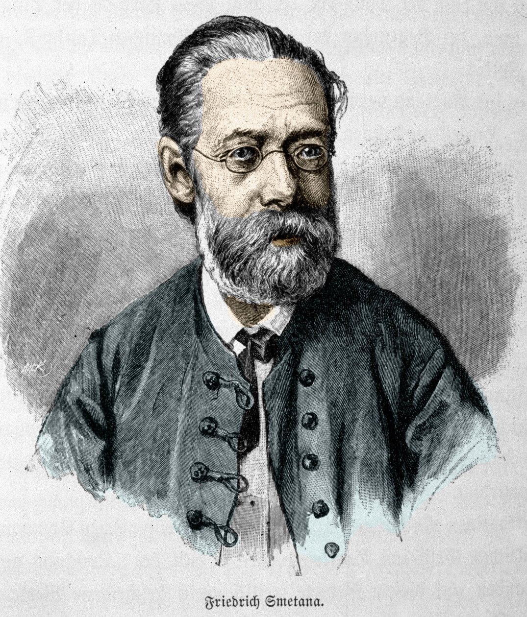 صورة بدريش سميتانا (1824-1884) ، الملحن التشيكي وعازف البيانو. بواسطة فنان غير معروف