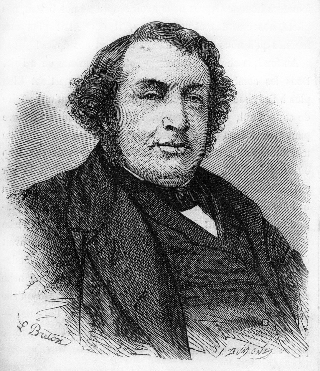 صورة إرنست بيكار. سياسي فرنسي (1821-1877). بواسطة فنان غير معروف