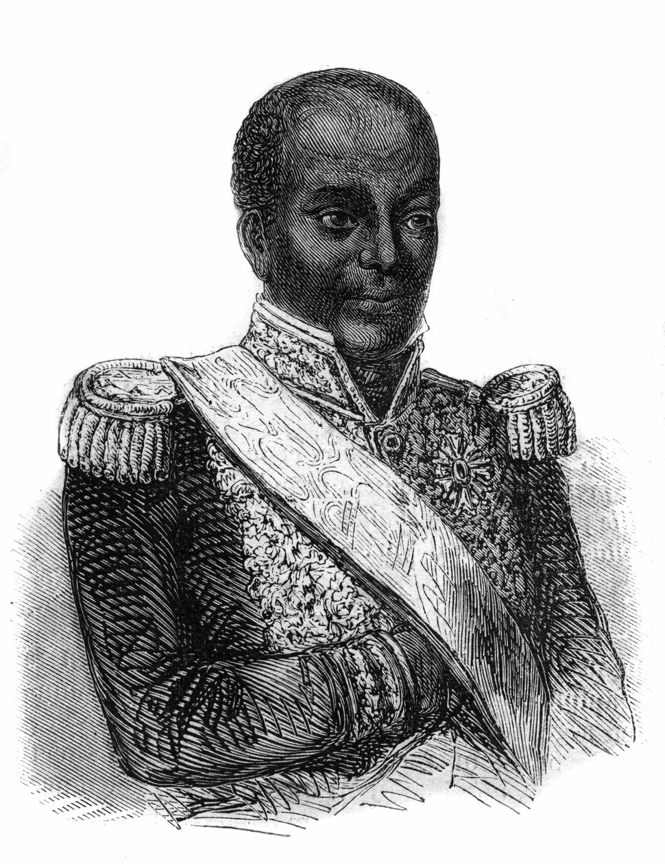 صورة لفاوستين سولوك (1782-1867) ، رئيس (1847-1849) وإمبراطور (1849-1859) لهايتي تحت اسم فاوستين الأول. بواسطة فنان غير معروف