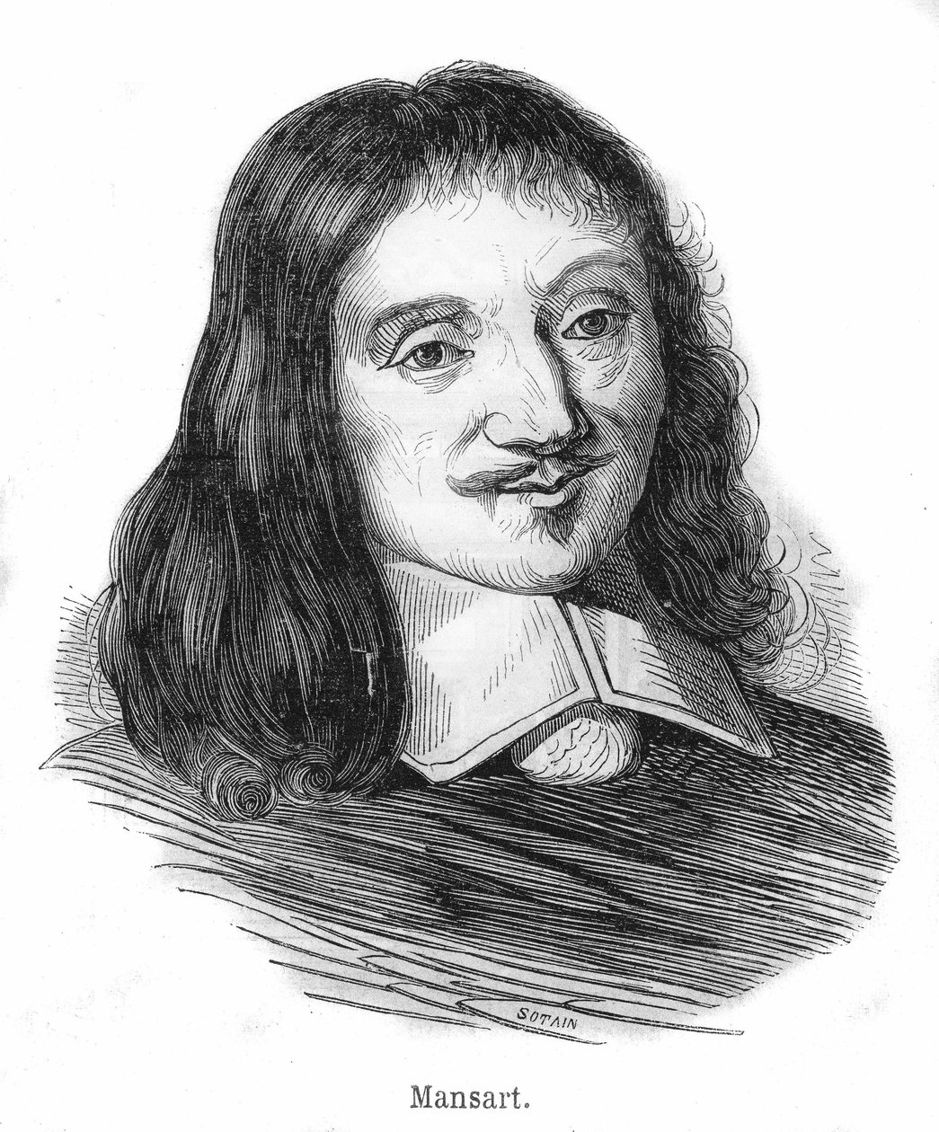 صورة لفرانسوا مانسارت (1598-1666) ، المهندس المعماري الفرنسي. بواسطة فنان غير معروف